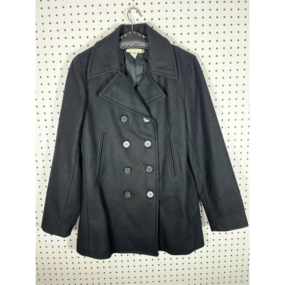 J.Crew wool blend double breasted Peacoat size M